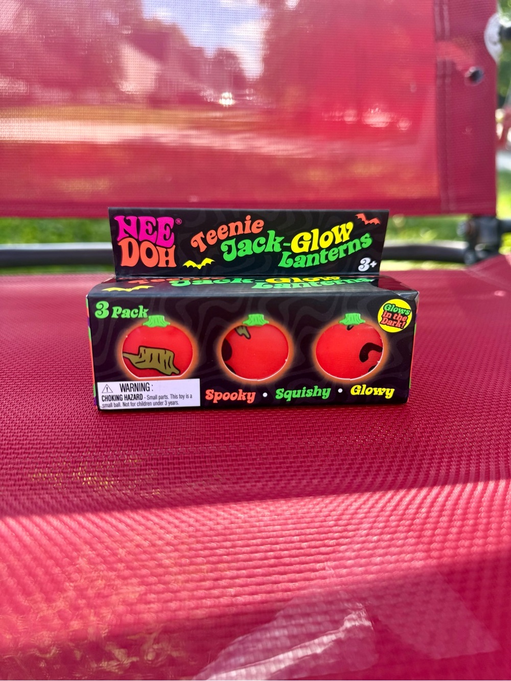 NeeDoh Teenie Jack-Glow Lanterns - Orange 3-Pack
